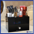 Tabletop Makeup Brush Holder Acrylic Cosmetic Organizer with Drawers